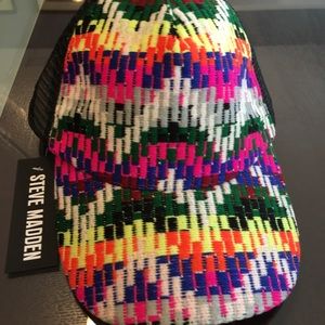 Steve Madden Zigzag Mesh Baseball Cap